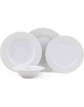 Porcelánová jídelní sada 24 ks ALC bílá