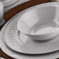 Porcelánová jídelní sada 24 ks ALC bílá