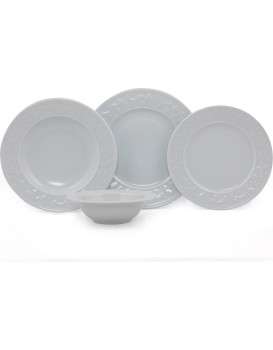 Porcelánová jídelní sada 24 ks Cev bílá