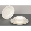 Porcelánová sada 24 ks talířů Hermina bílá