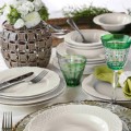 Porcelánová sada 24 ks talířů Hermina bílá