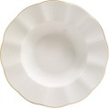 Porcelánová sada 24 ks talířů Creamy Gold bílá/zlatá