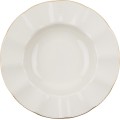 Porcelánová sada 24 ks talířů Creamy Gold bílá/zlatá