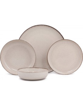 Porcelánová sada 24 ks talířů Cinnamon béžová