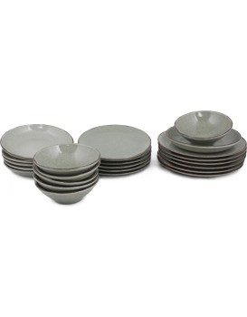 Porcelánová sada 24 ks talířů GreenGreen zelená