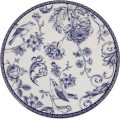 Porcelánová sada 24 ks talířů Folclore bílá/modrá