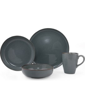 Porcelánová jídelní sada 16 ks Mod šedá