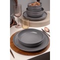 Porcelánová jídelní sada 12 ks Mod antracit