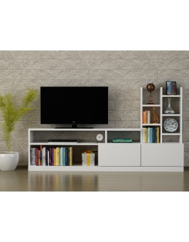 Obývací stěna Dolunay 164,4 cm bílá