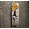 Obraz na plátně Rain ballet PC082 30x80 cm