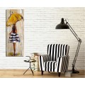 Obraz na plátně Rain ballet PC082 30x80 cm