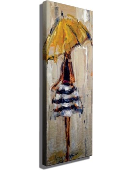Obraz na plátně Rain ballet PC082 30x80 cm