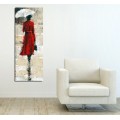 Obraz Woman In Red 30x80 cm