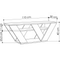 TV stolek PIPRALLA 110 cm bílý