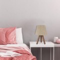 Stolní lampa Bechos 33 cm ořechová/hnědá