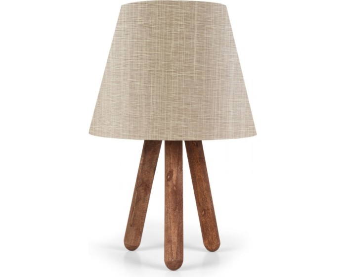 Stolní lampa Bechos 33 cm ořechová/hnědá