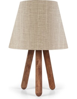 Stolní lampa Bechos 33 cm béžová/hnědá