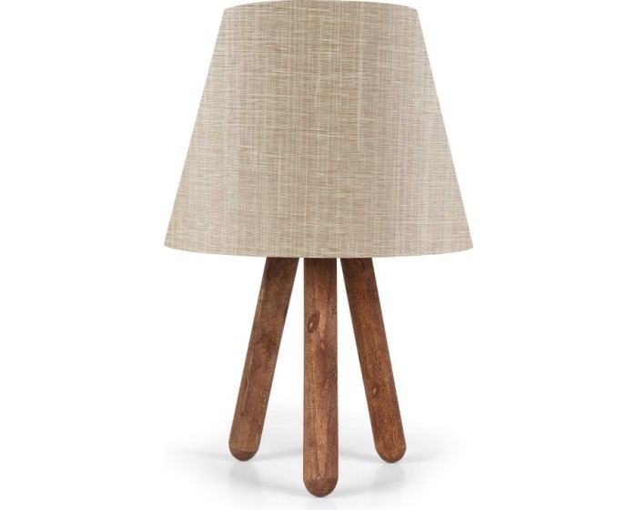 Stolní lampa Bechos 33 cm béžová/hnědá