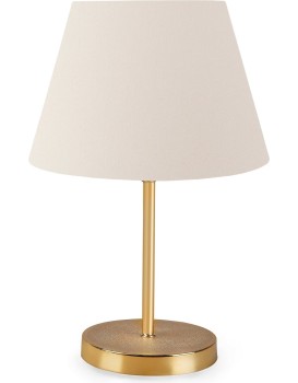 Stolní lampa Ayda krémová/zlatá