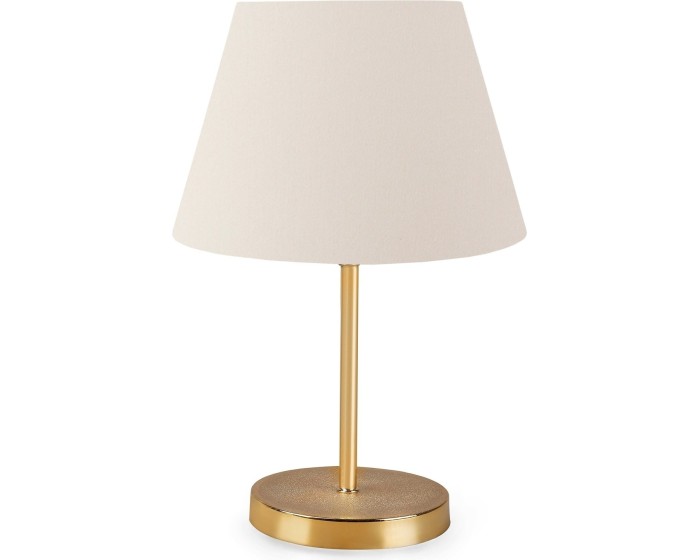 Stolní lampa Ayda krémová/zlatá