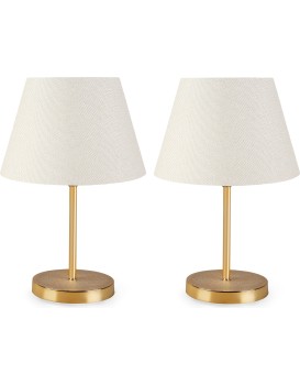 Sada 2 stolních lamp Deno II krémová