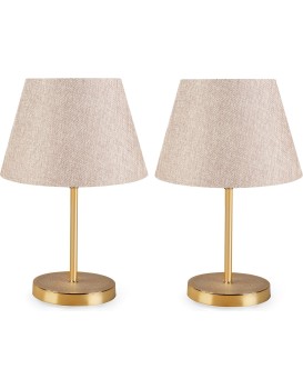 Sada 2 stolních lamp Deno III krémová