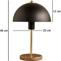 Stolní lampa Breaky černá/zlatá