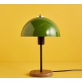 Stolní lampa Huras zelená/hnědá