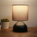 Stolní lampa Mija černá/hnědá