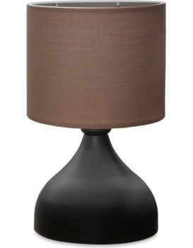 Stolní lampa Mija černá/hnědá