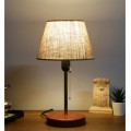 Stolní lampa Wena krémová/zlatá/hnědá