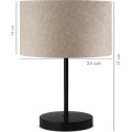 Stolní lampa Barabas béžová/černá