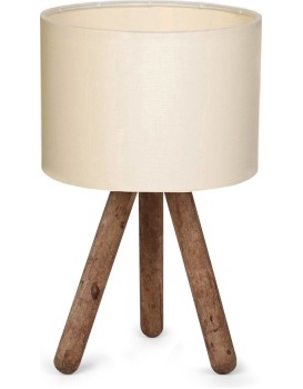 Stolní lampa Aydo I krémová/hnědá