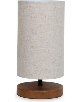Stolní lampa Baras krémová/hnědá