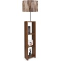 Stojací lampa AYD 140 cm hnědo-béžová
