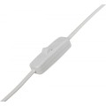 Stojací lampa AYD 140 cm ecru-bílá