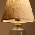 Stolní lampa Glastor 30 cm béžová