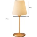 Stolní lampa Fija krémová/zlatá