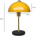 Stolní lampa Rety žlutá/zlatá