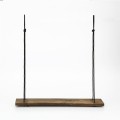 Nástěnná police HANG 60 cm ořech americký/černá