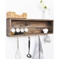 Kuchyňská police WOOD III 70 cm hnědá