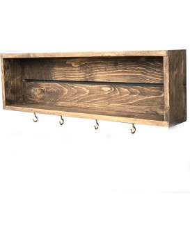 Kuchyňská police WOOD III 70 cm hnědá