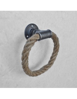 Nástěnný věšák BORURAF 20 cm černý