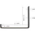 Nástěnná police LAM III 60 cm ořech/černá