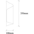 Nástěnná lampa Creama krémová