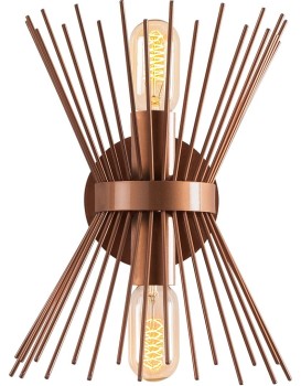 Nástěnná lampa Budle měděná