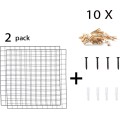 Sada kovových nástěnek Simplicity WR005 2 kusy černá