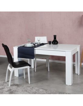 Jídelní rozkládací stůl OBLO 130/170 cm bílý