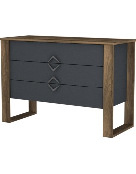 Komoda Bumerang 110 cm ořech/antracit
