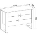 Komoda Bumerang 110 cm ořech/antracit
